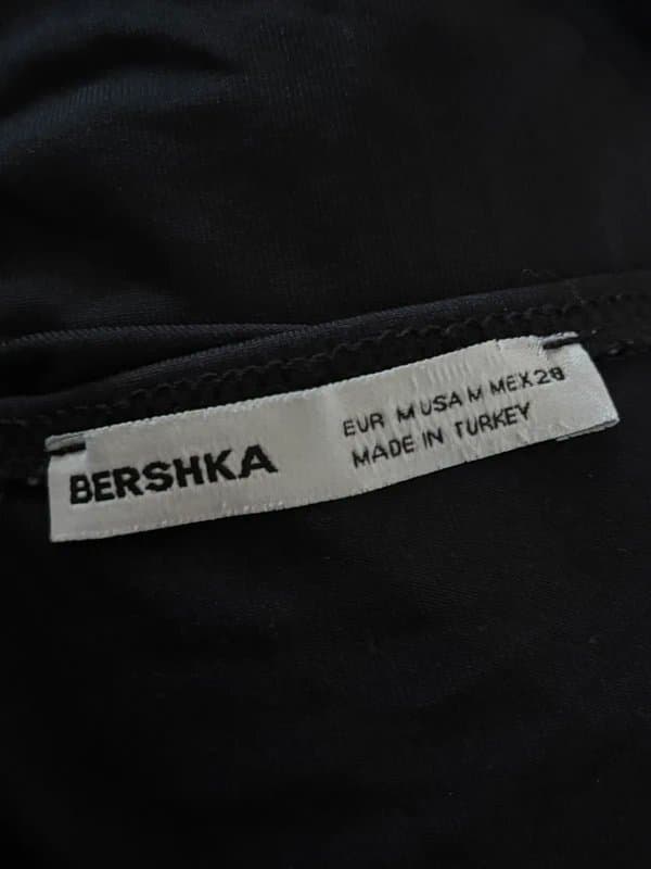 Bershka bershka black crop top