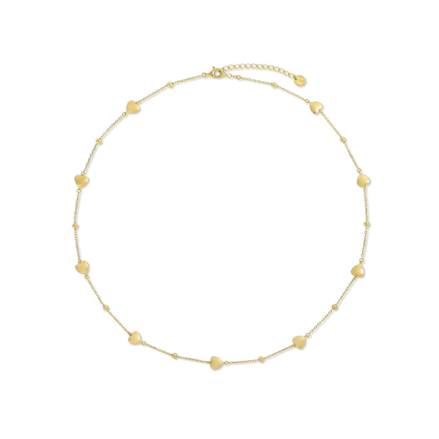 Gold Trip Gold Trip Women's Hearts Satellite Necklace in Gold