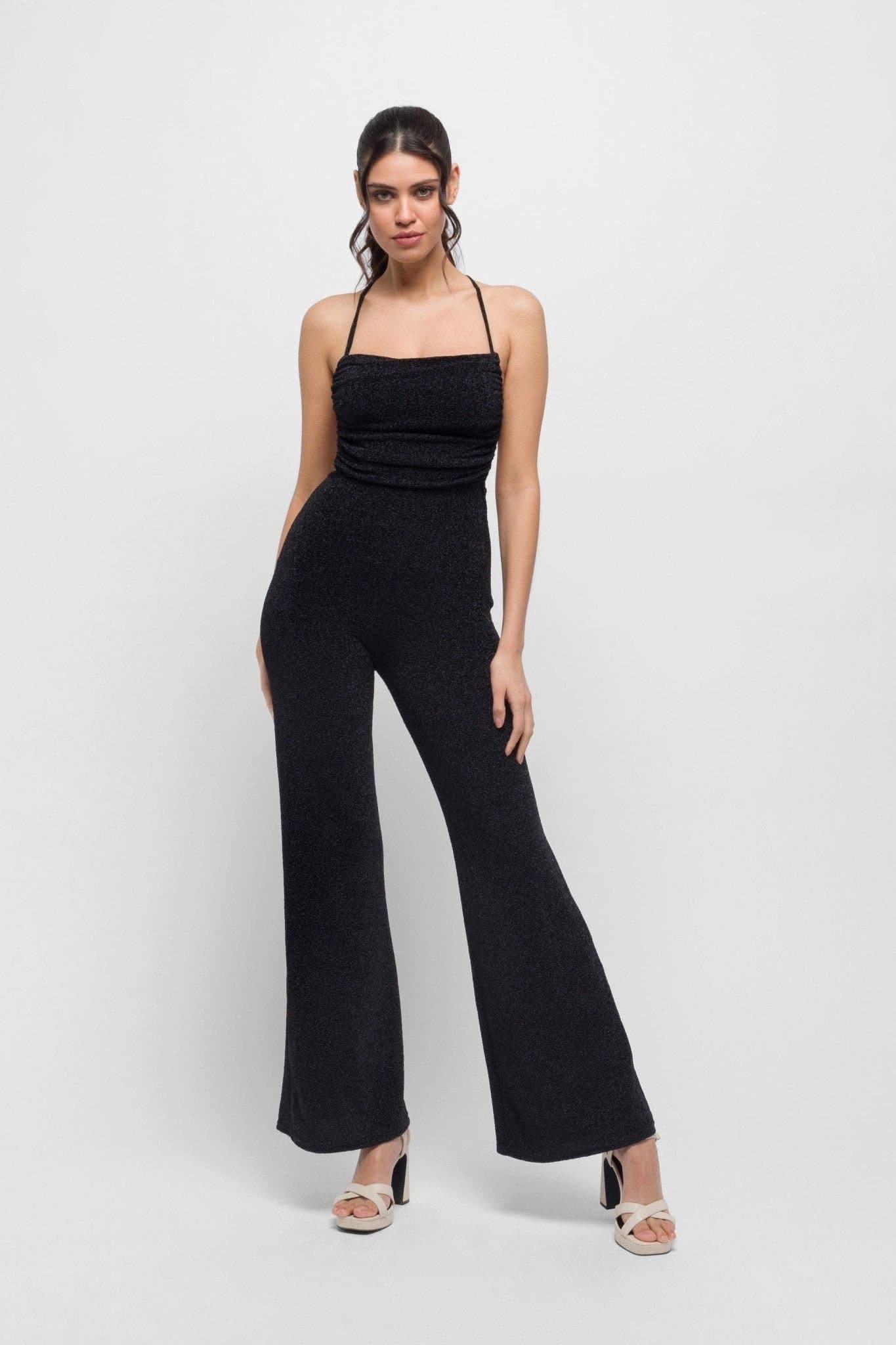 Jaded Rose Jaded Rose Black Open-Back Jumpsuit