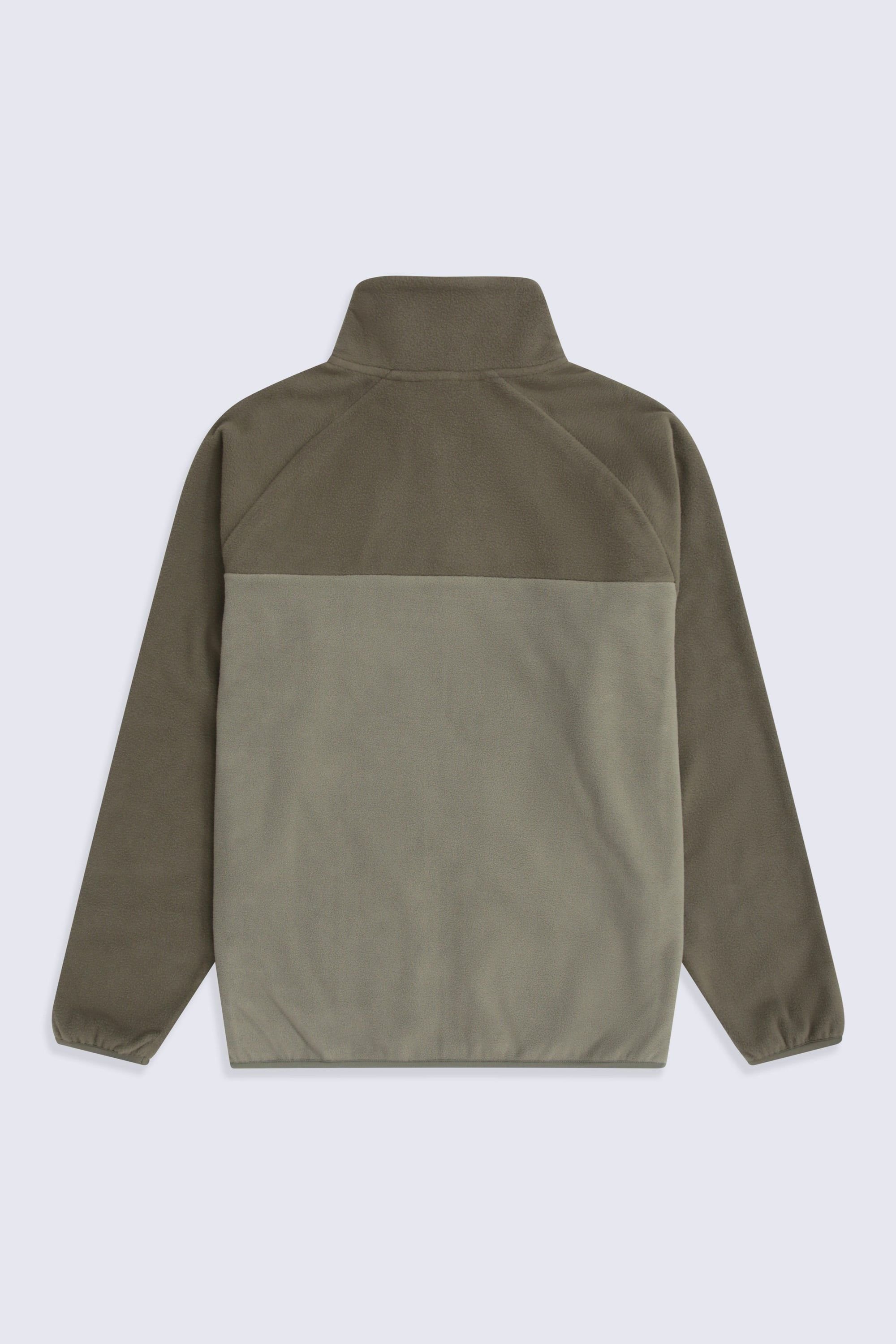 Animal Animal Men's 'Stockholm' Full Zip Breathable Soft Warm & Cosy Snug Fit Fleece in Light Khaki - 2