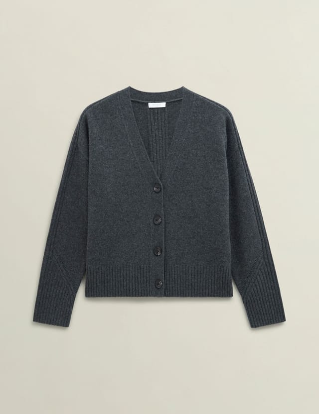 Hobbs London Hobbs London Women's Elida Cardigan in Dark Grey - 2