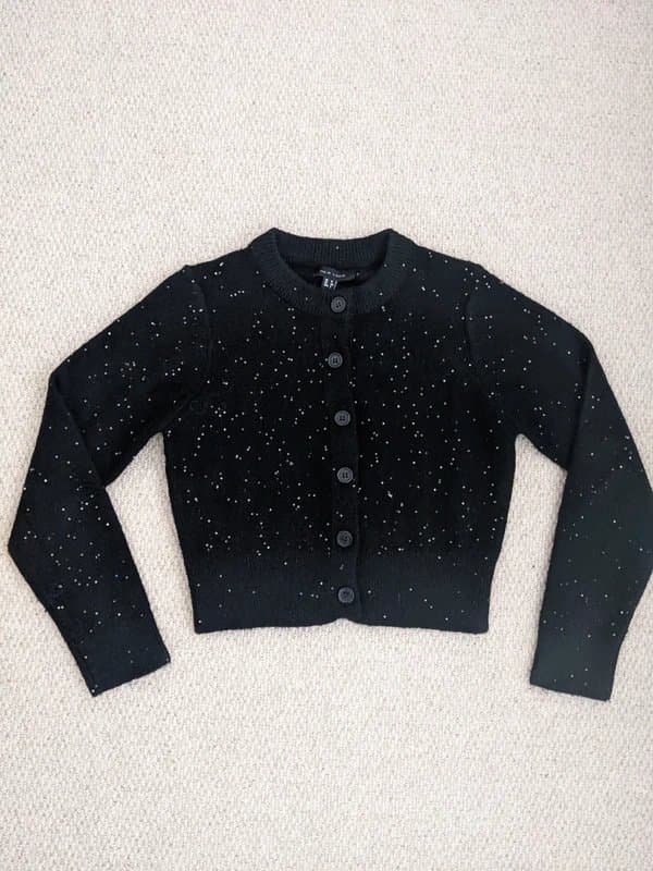 New Look Black Sequin Cardigan
