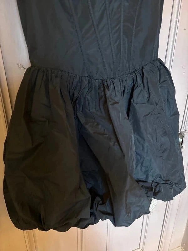 ASOS Asos Black Puff Ball Dress Size 12 NWT - 1