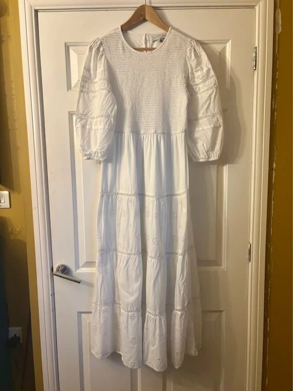 Never Fully Dressed SIZE 12 White long dress