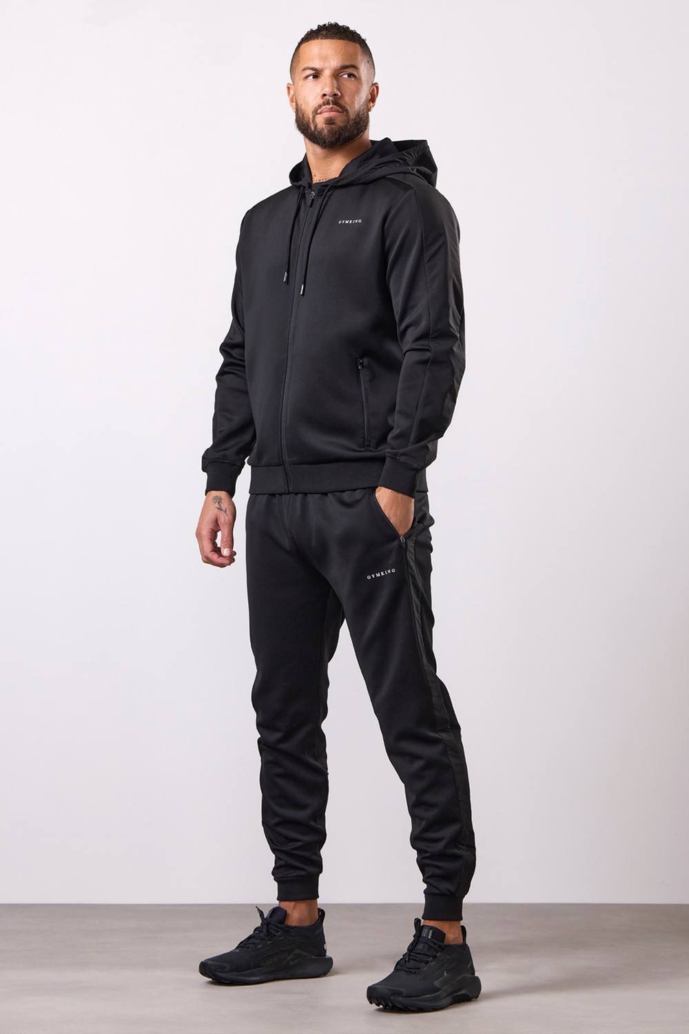 Gym King GYM KING Men's Core Plus Colour Block Jogger Black/ Graphite in Black - 2