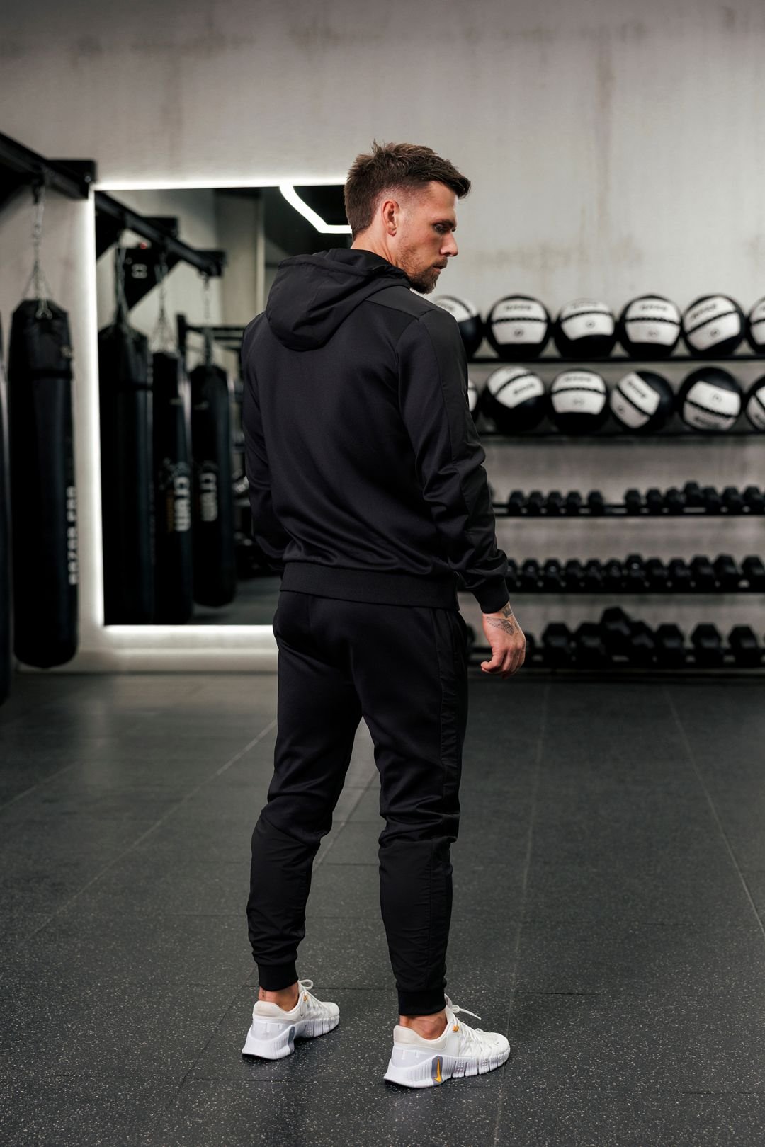 Gym King GYM KING Men's Core Plus Colour Block Jogger Black/ Graphite in Black - 3