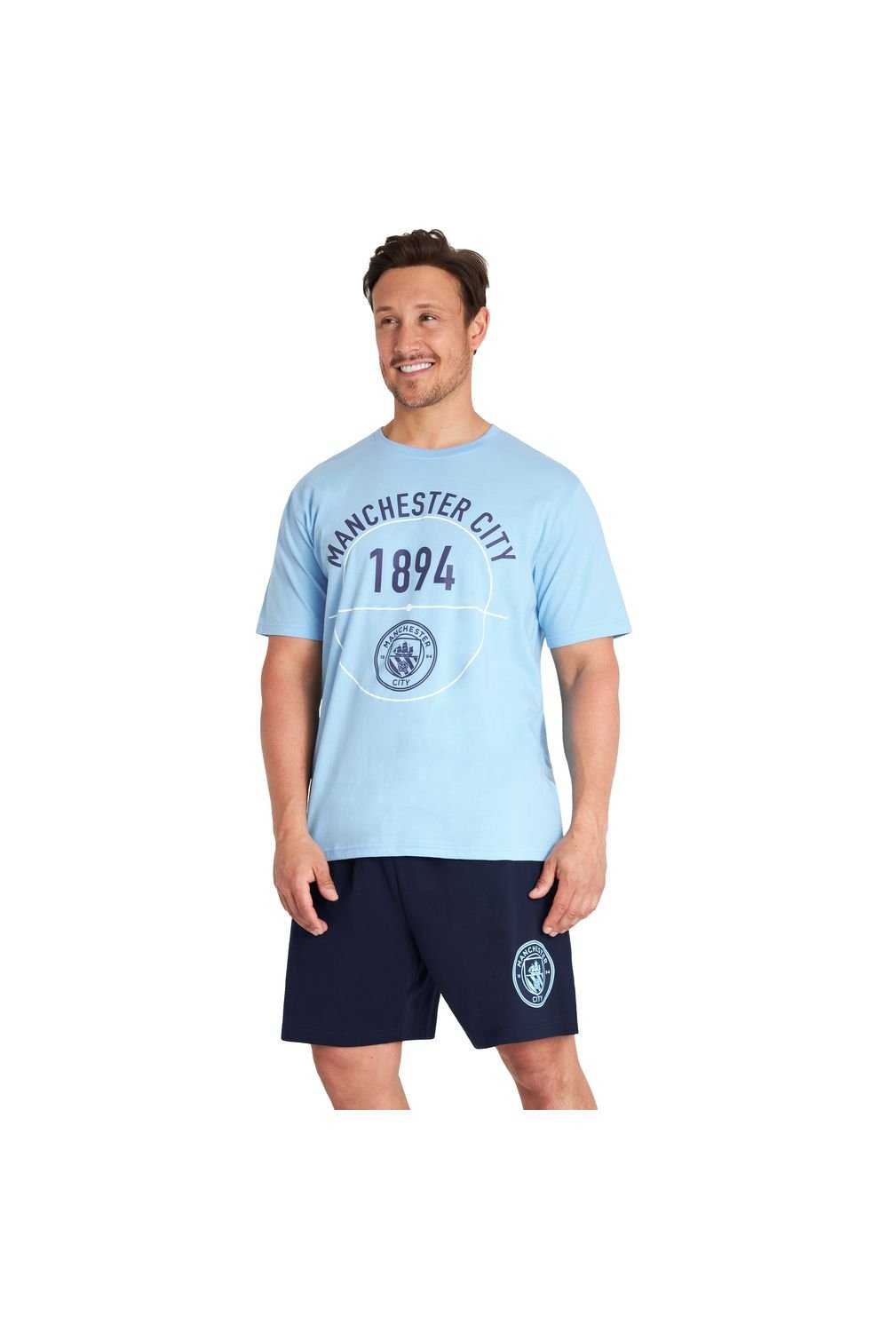 Manchester City FC Manchester City FC Men's Short Pyjama Set in Blue - 3