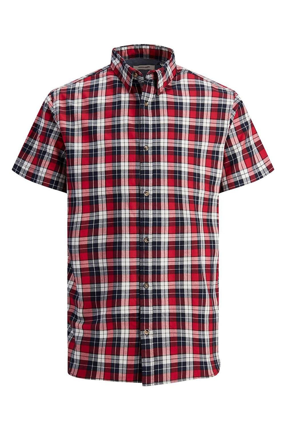 jack & jones Jack & Jones Red Checked Cotton Shirt