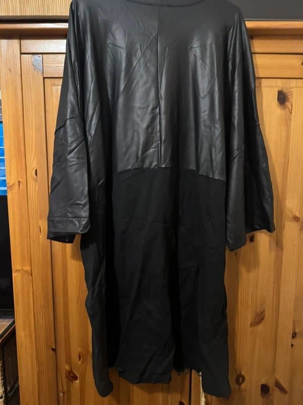 ASOS Black faux leather tunic