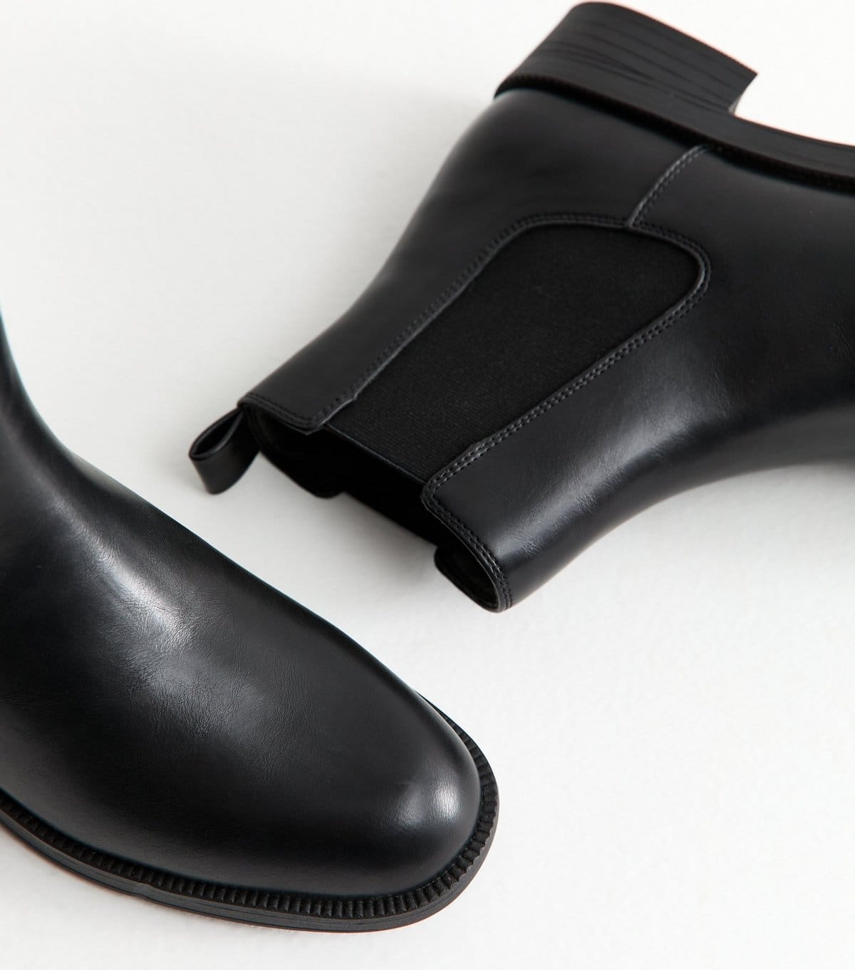 New Look Women's Black Faux Leather Chelsea Boots Vegan New Look - 4