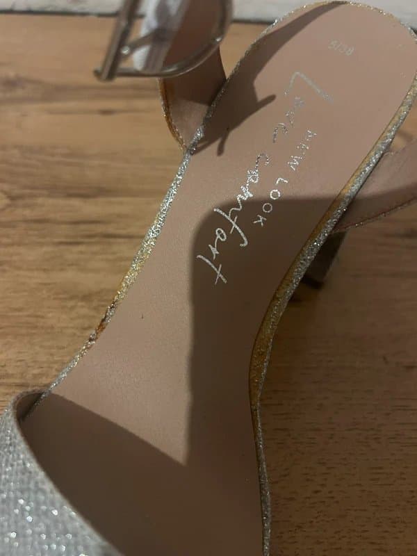 New Look Silver sparkley heels