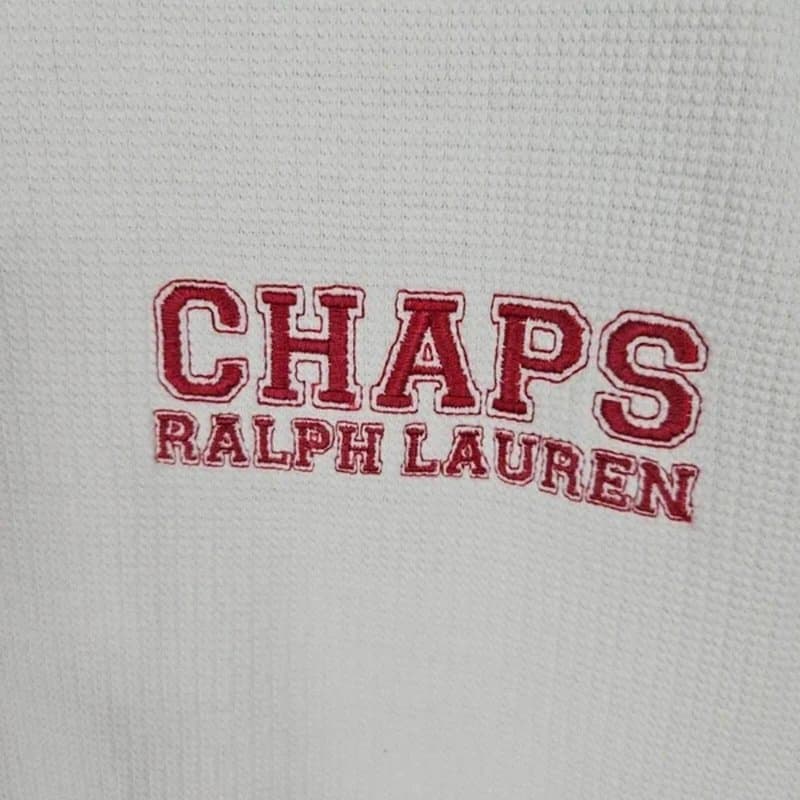 Other Vintage Chaps Ralph Lauren Waffle Knit Sweatshirt White L