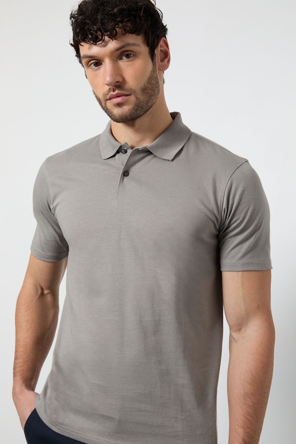 Burton Burton Men's Grey Jersey Polo Shirt - 4