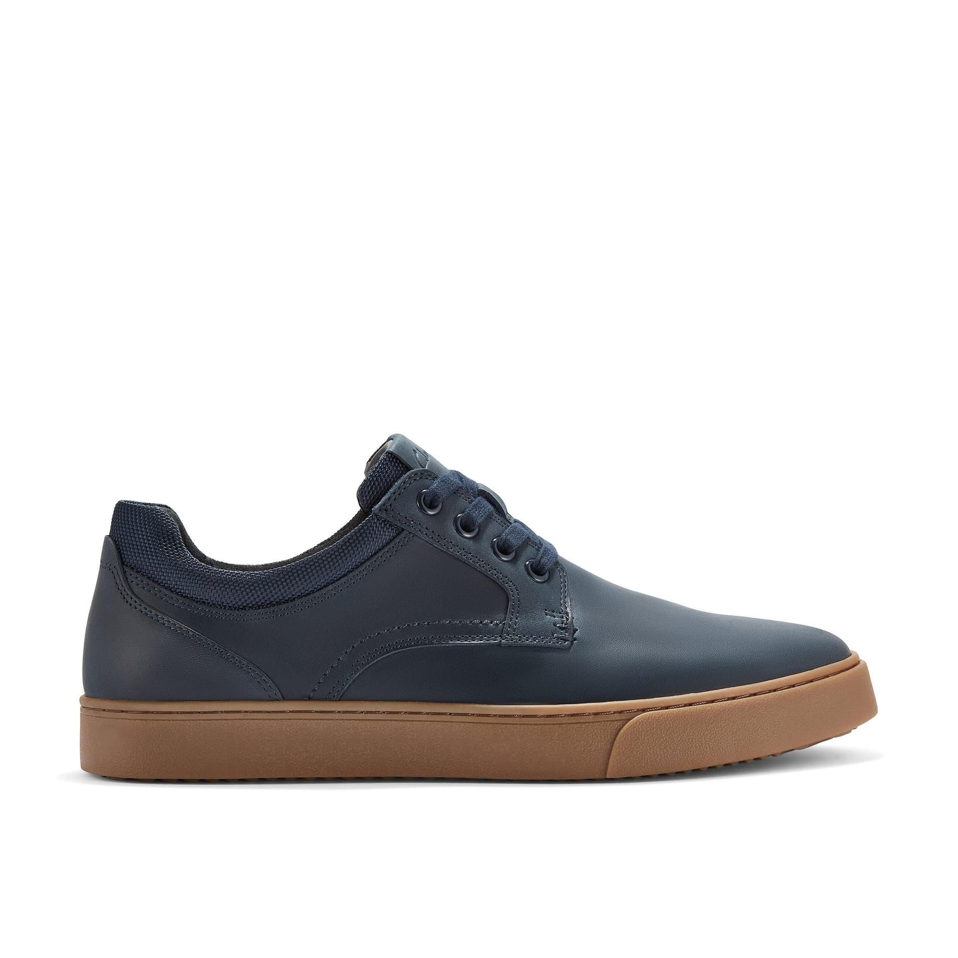 Clarks Clarks Men's Lockton Tie Navy Oily Leather Trainers