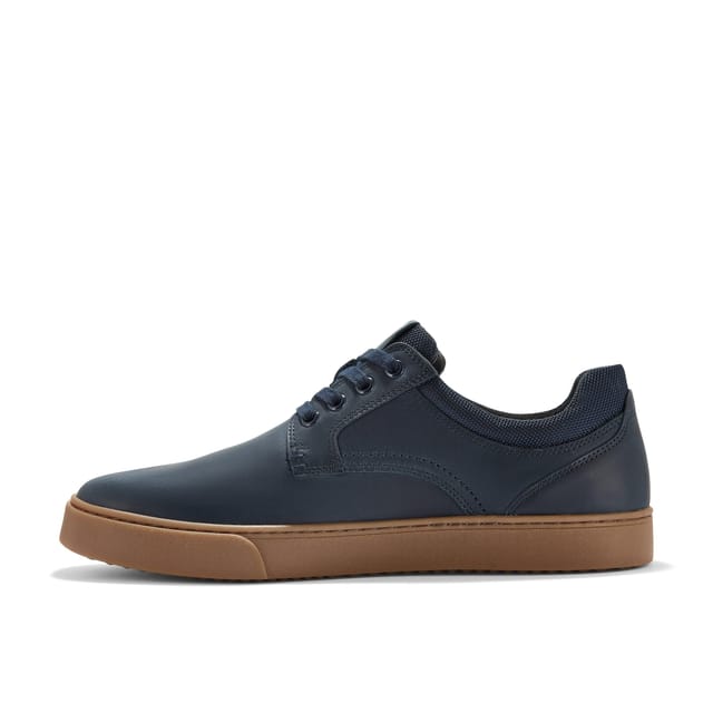 Clarks Clarks Men's Lockton Tie Navy Oily Leather Trainers in Blue - 2