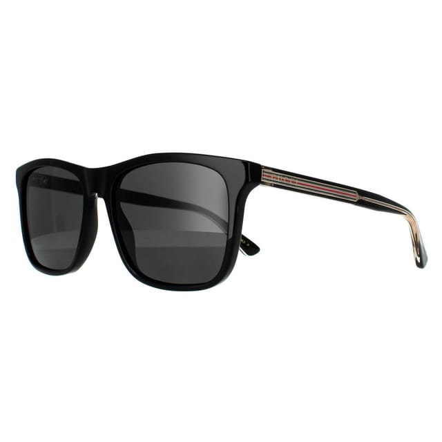 Gucci Gucci Men's Rectangle Black Grey Polarized Sunglasses - 2