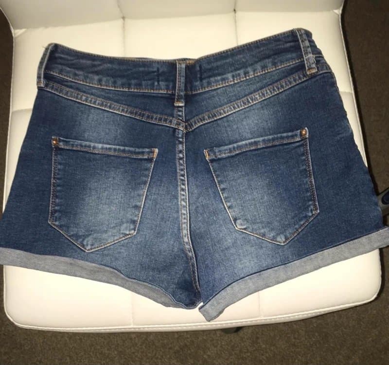 River Island River island dark blue denim shorts