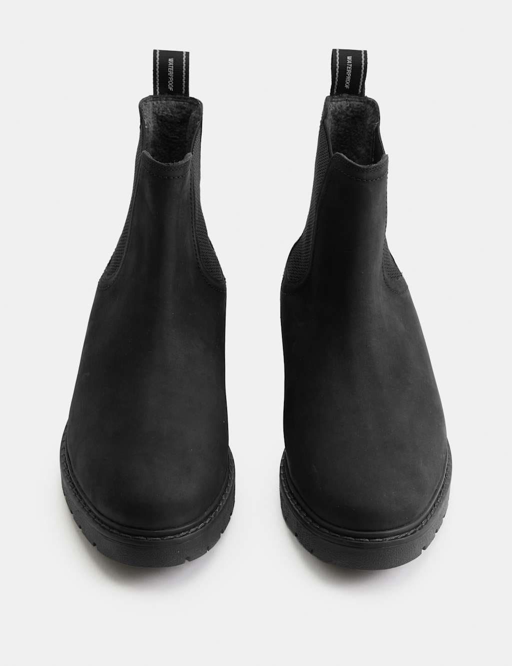 Marks & Spencer M&S Nubuck Waterproof Chelsea Boots Black