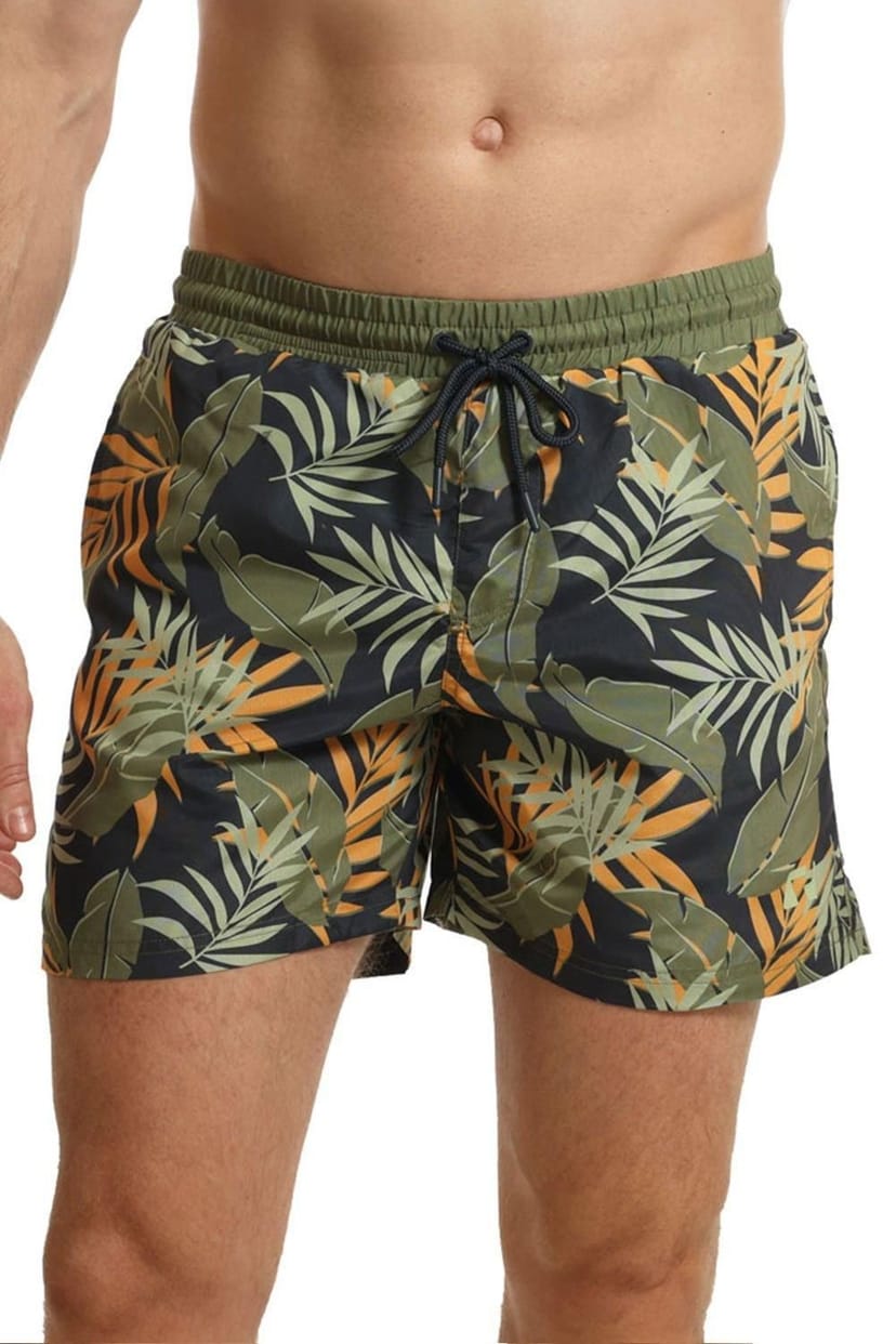 RIPT Essentials RIPT Essentials Men's Jungle Print Swim Shorts - 1