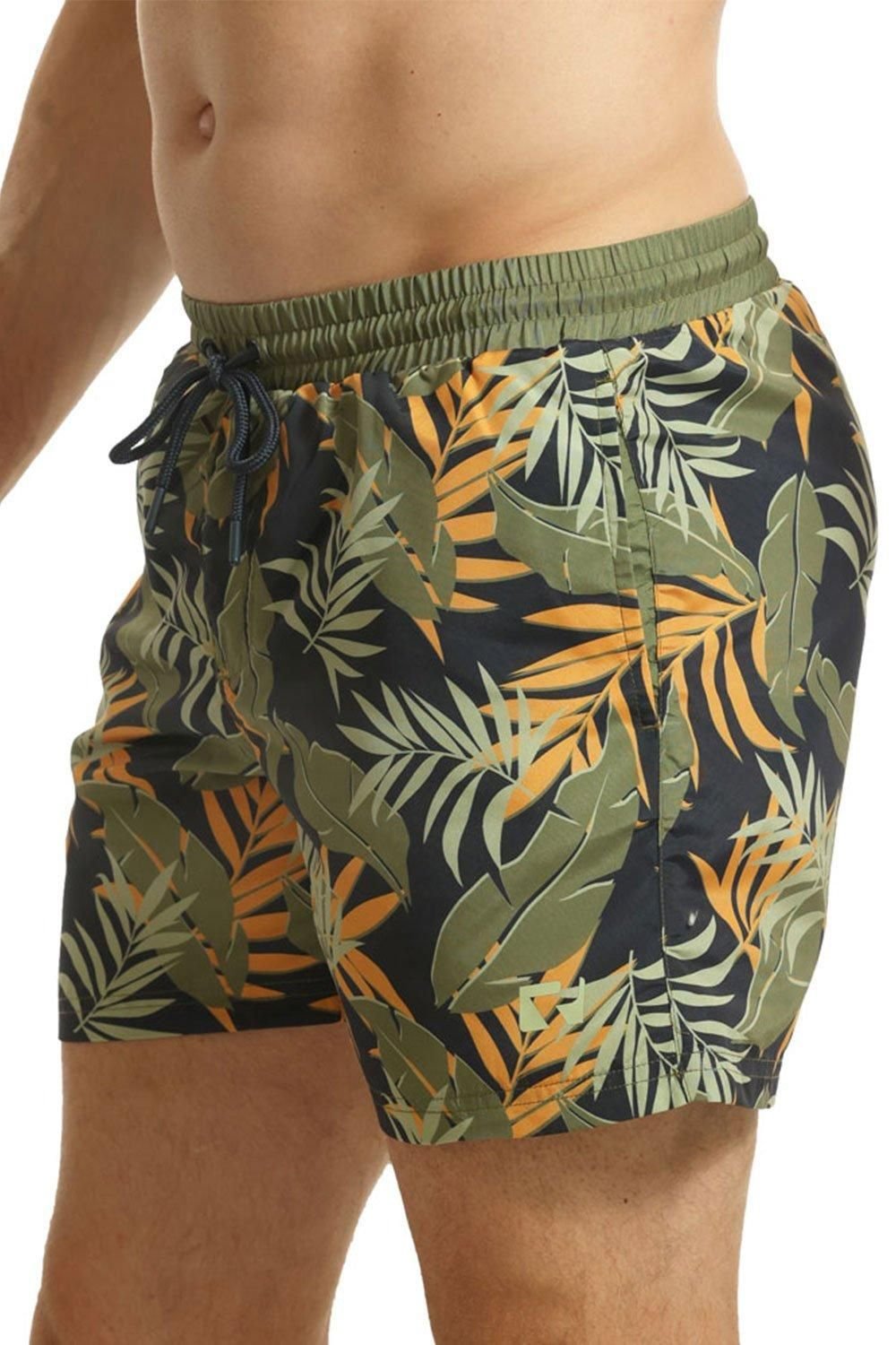 RIPT Essentials RIPT Essentials Men's Jungle Print Swim Shorts - 3