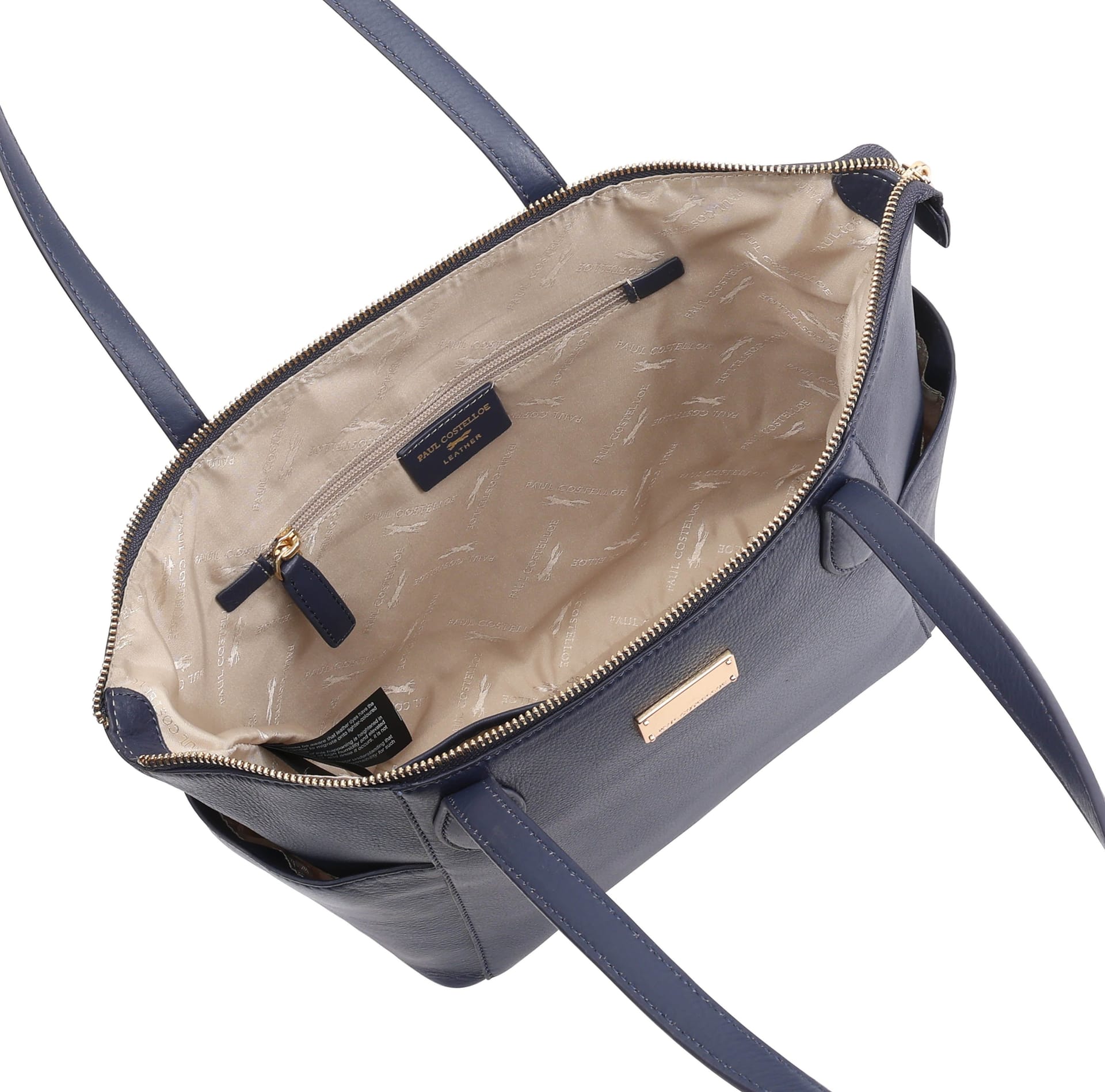 Paul Costelloe Paul Costelloe Women's Morava Leather Tote/Shoulder Bag in Indigo - 4