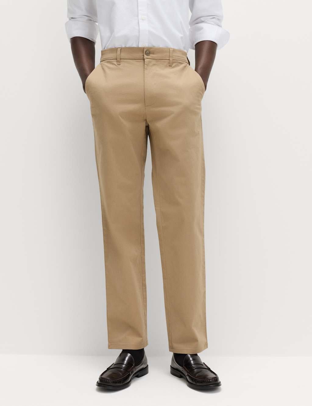 M&S Fawn Regular Fit Stretch Chinos