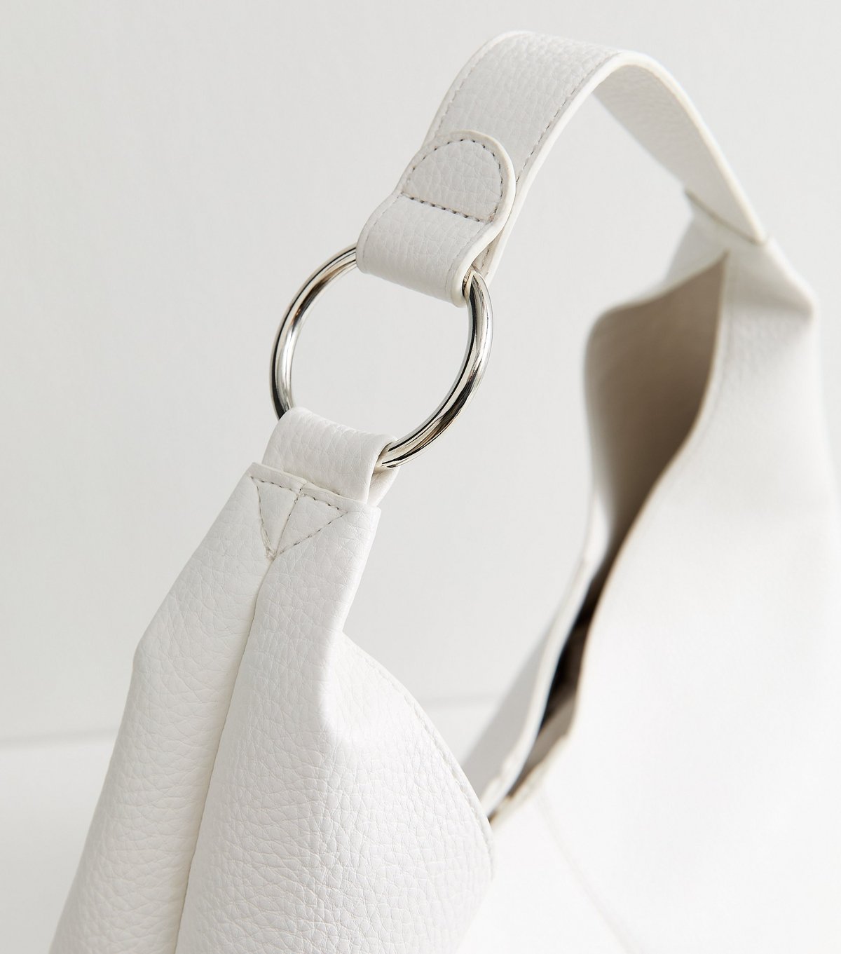 New Look White Faux Leather Oversized Shoulder Bag New Look - 3
