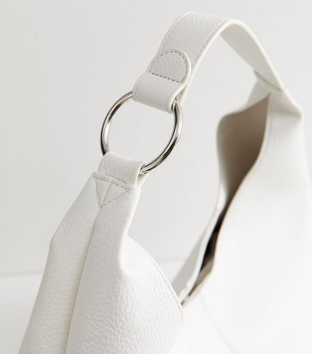 New Look White Faux Leather Oversized Shoulder Bag New Look - 3