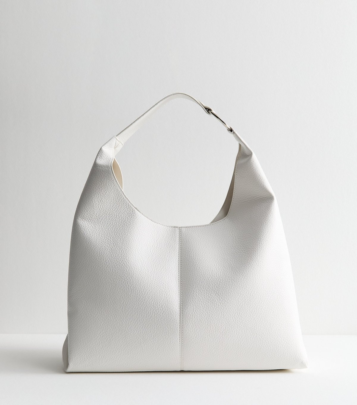 New Look White Faux Leather Oversized Shoulder Bag New Look - 4
