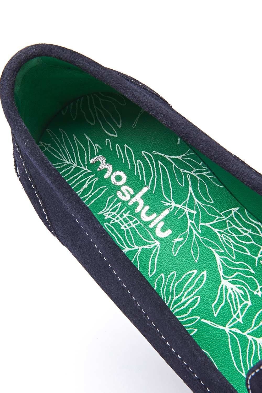 Moshulu Moshulu Women's 'Petrel Suede' Suede Loafers in Indigo - 4