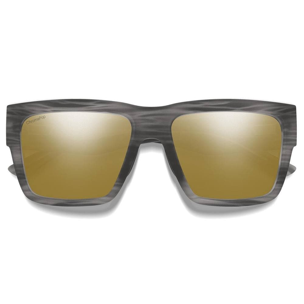 Smith Smith Men's Rectangle Matte Grey Horn ChromaPop Bronze Brown Mirror Lineup
