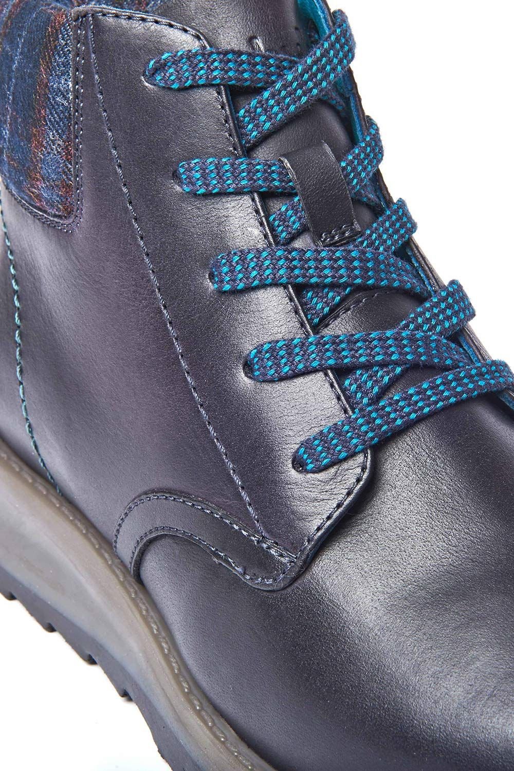 Moshulu Moshulu Women's 'Lydd' Lace Up Ankle Boot in Indigo - 3
