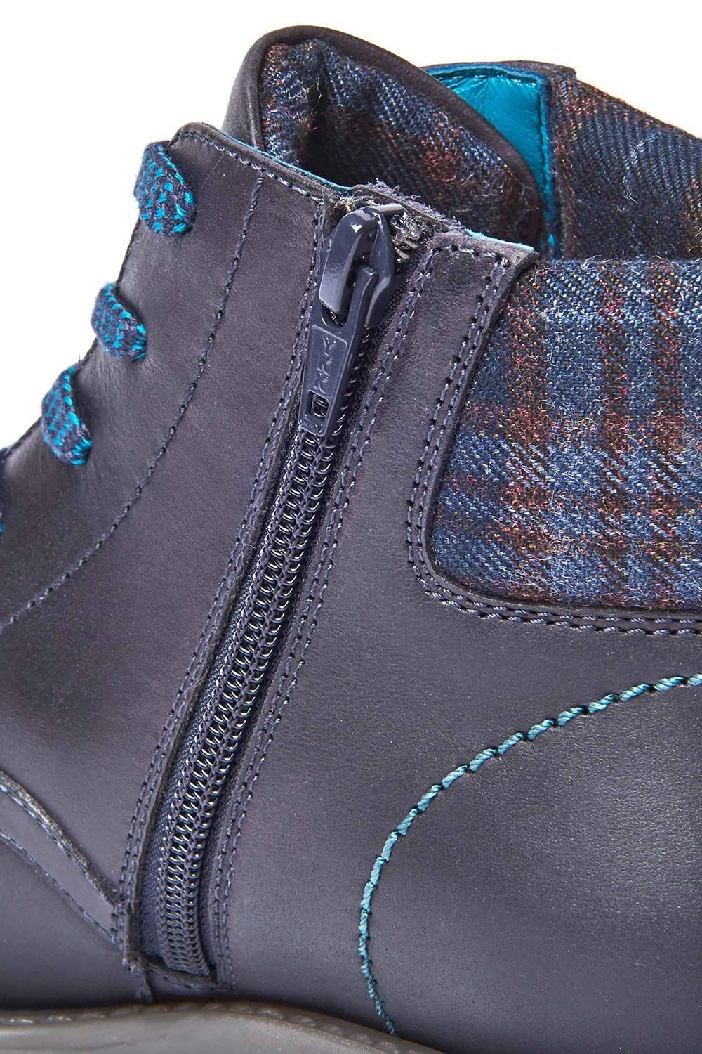 Moshulu Moshulu Women's 'Lydd' Lace Up Ankle Boot in Indigo - 4