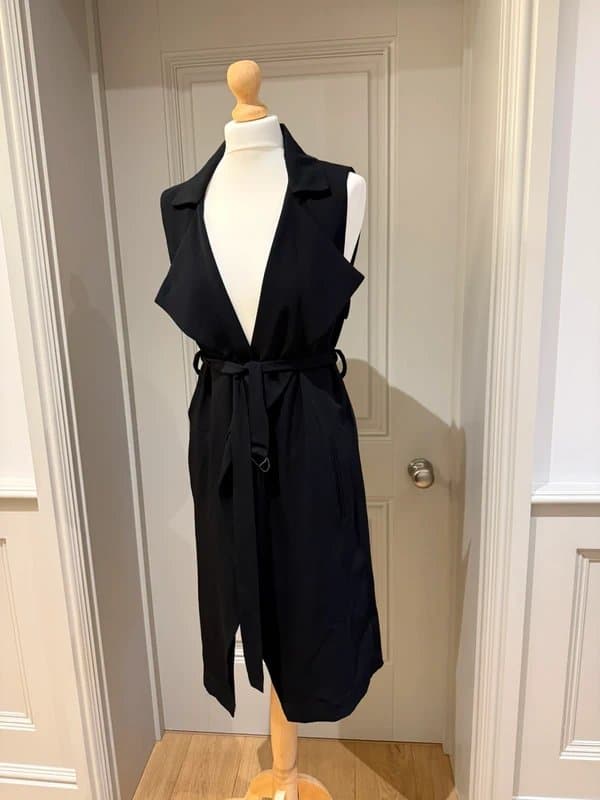 Topshop Long sleeveless blazer