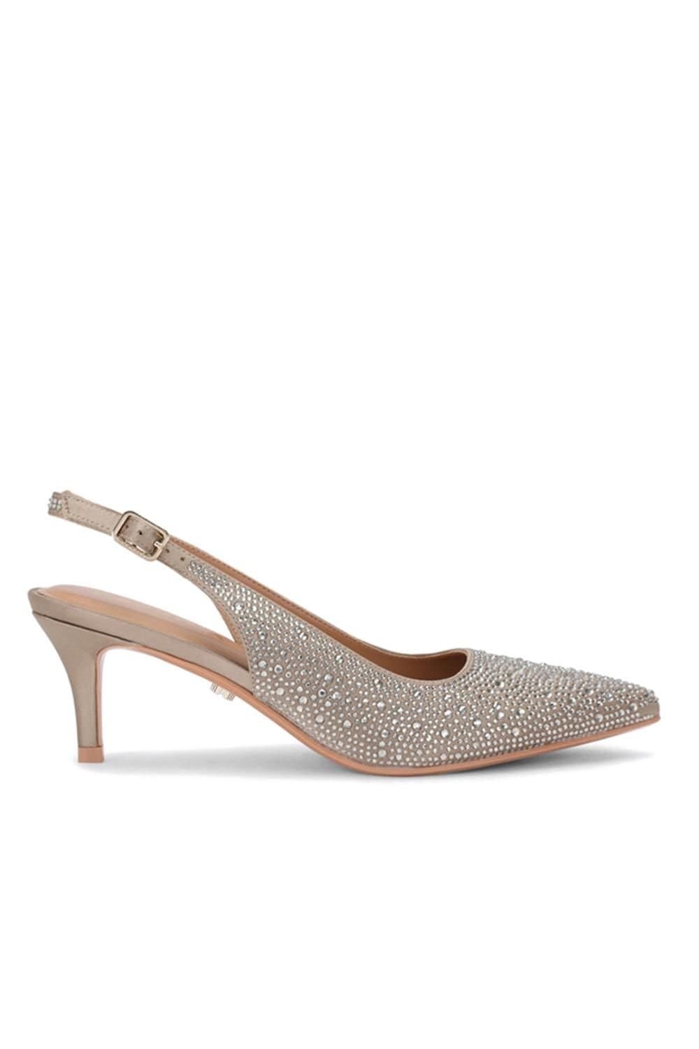 Carvela Carvela Women's 'Positano Gem Sling Low' Heels in Gold