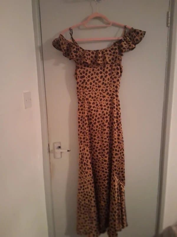 Never Fully Dressed Never Fully Dressed Leopard Print Cut out cami dress size 10