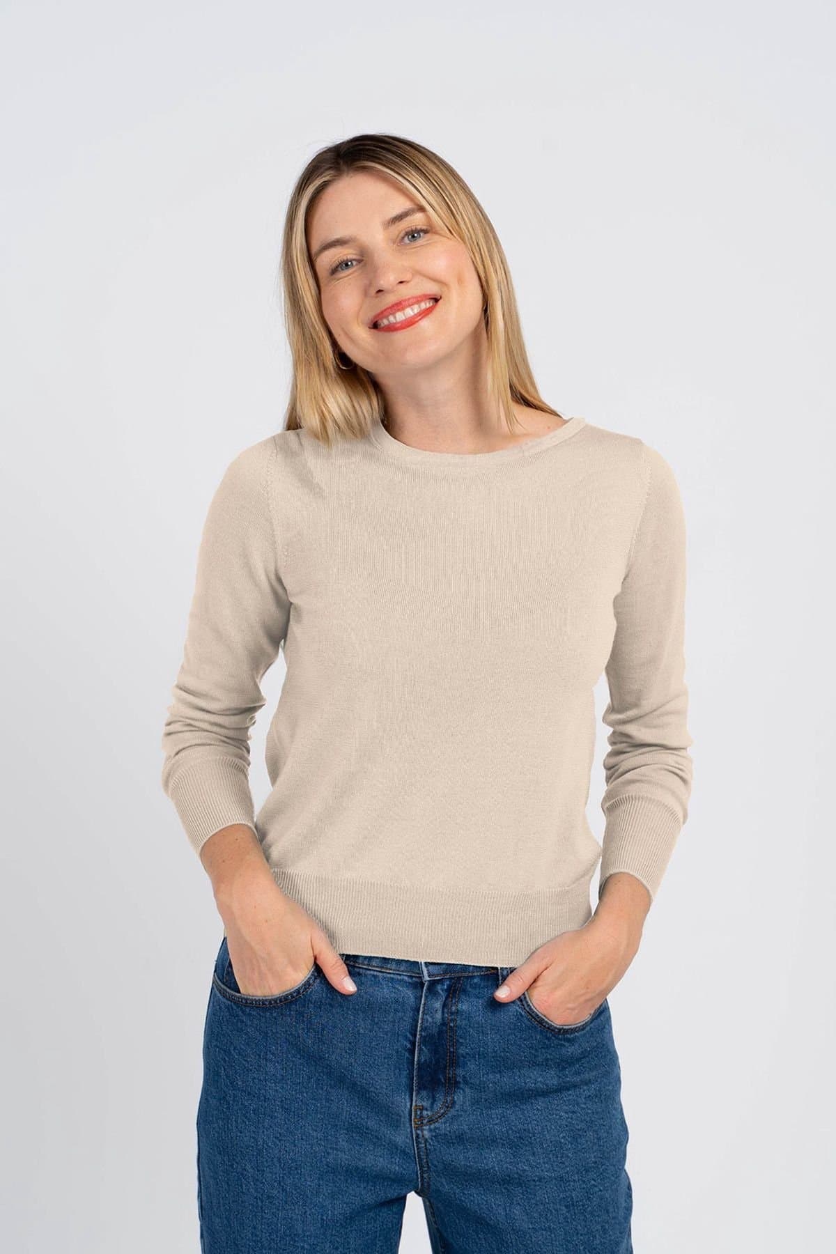 Kettlewell Kettlewell Women's Grace Sweater In Light Beige