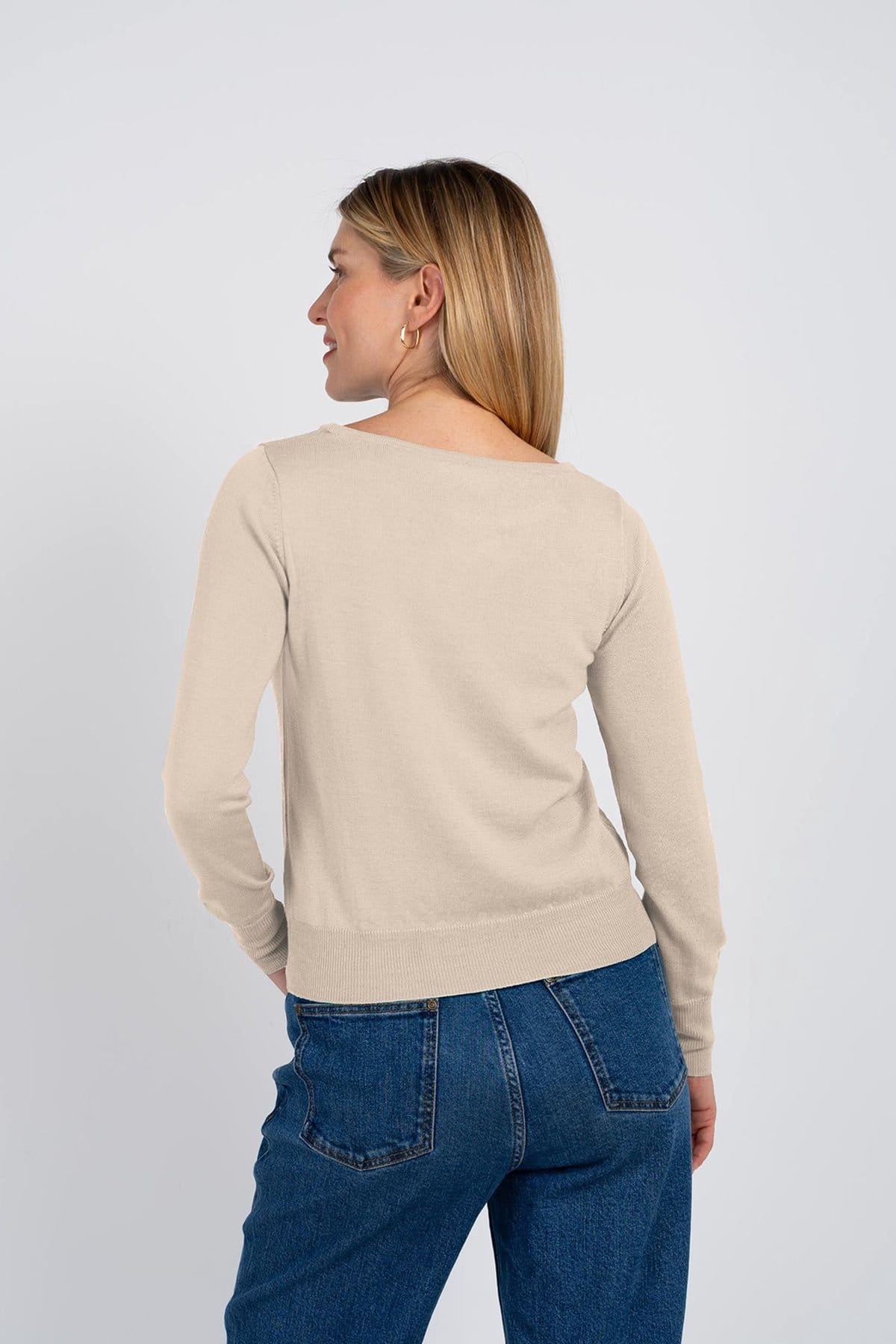Kettlewell Kettlewell Women's Grace Sweater in Light Beige - 4
