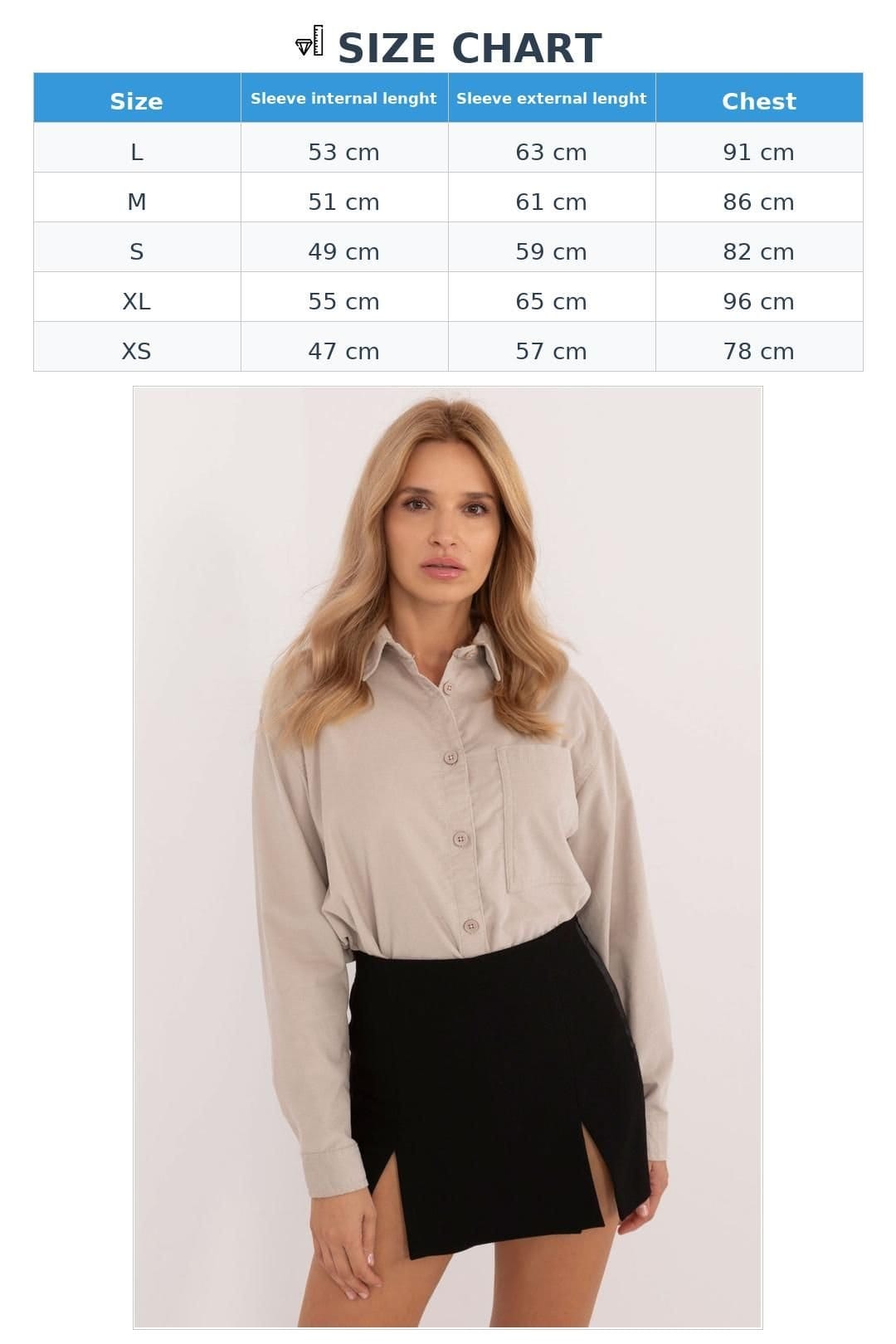 Love Lace Love Lace Women's Cotton Long Sleeve Casual Button Shirt in Beige - 4