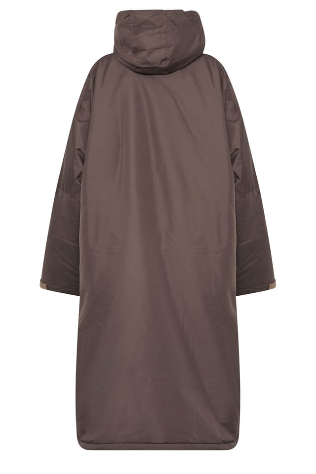 Long Tall Sally Long Tall Sally Women's Tall Borg Lined Robe in Brown - 3