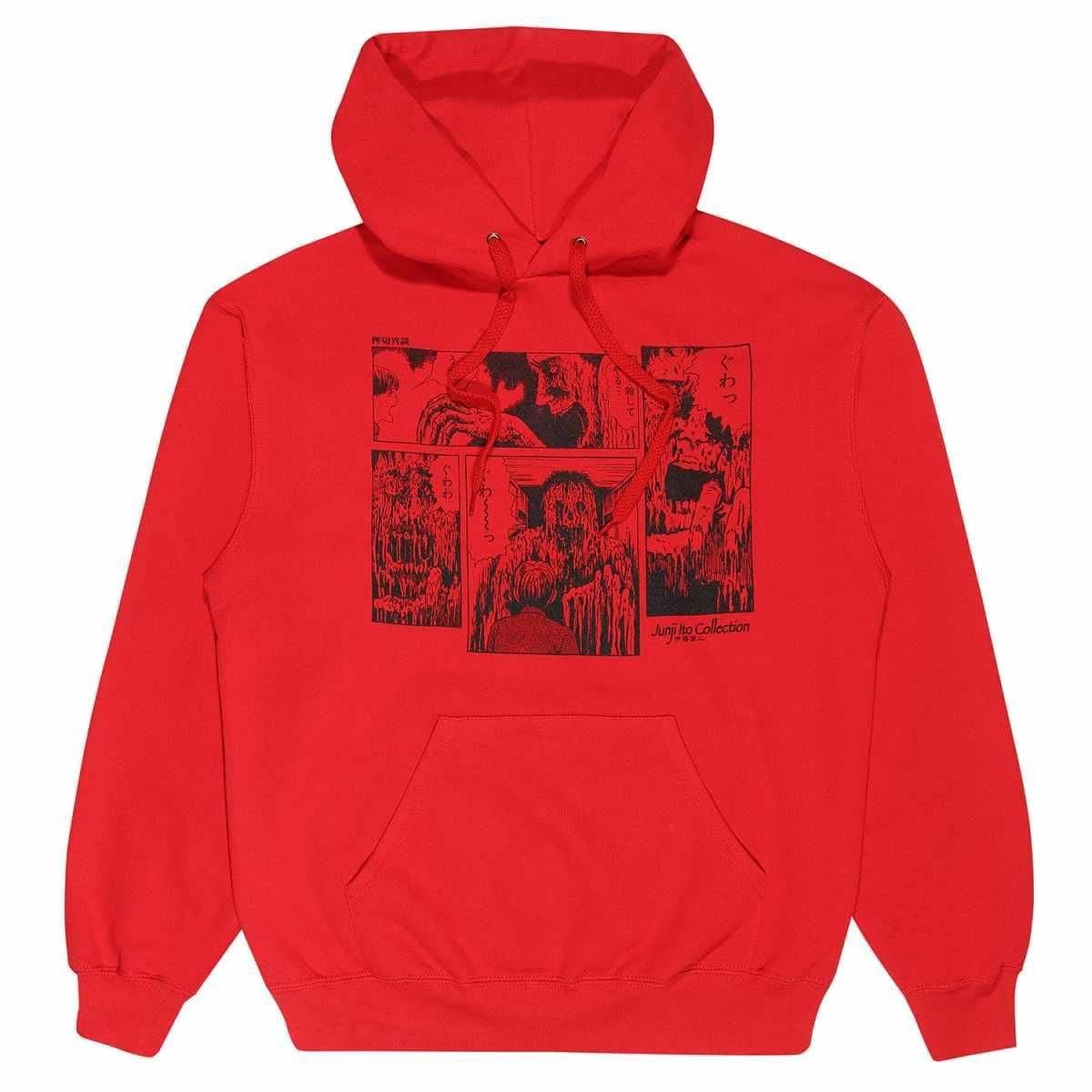 Junji-Ito Junji-Ito Men's Melting Hoodie in Red