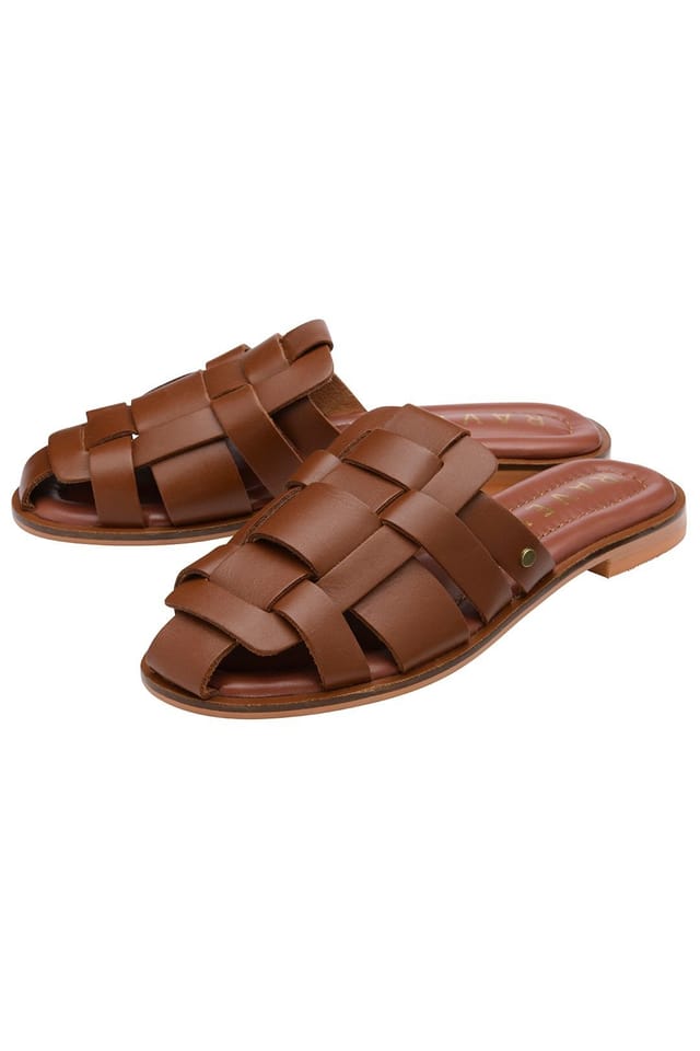 Ravel Ravel Women's 'Mitford' Leather Mule Sandals in Tan - 2