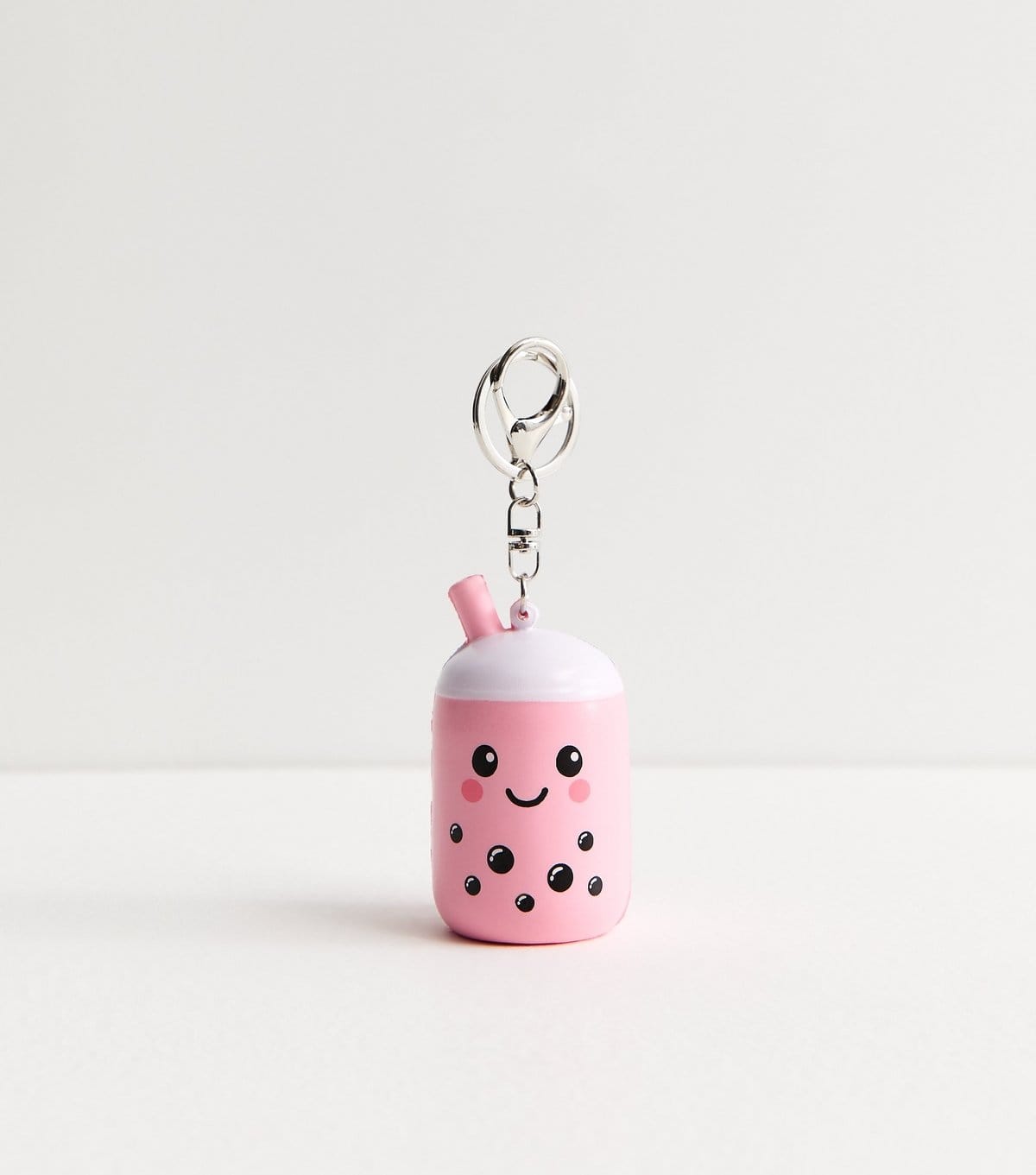 New Look Pink Boba Tea Stress Ball Key Ring New Look - 1