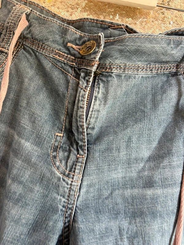 George George lightweight denim style long shorts