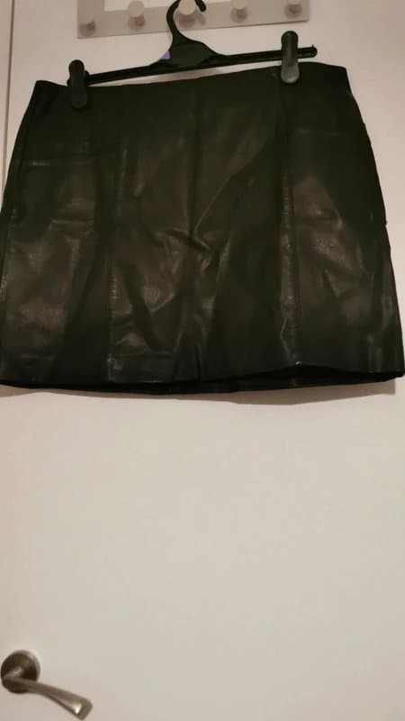 New Look Leather look skirt.