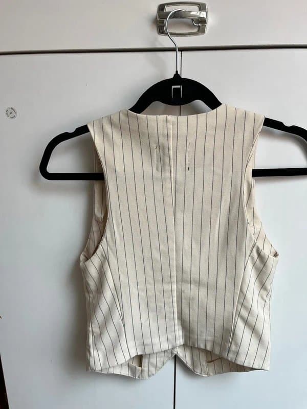 Bershka Bershka pinstripe waistcoat size xs