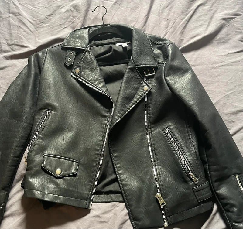 Topshop Leather biker jacket