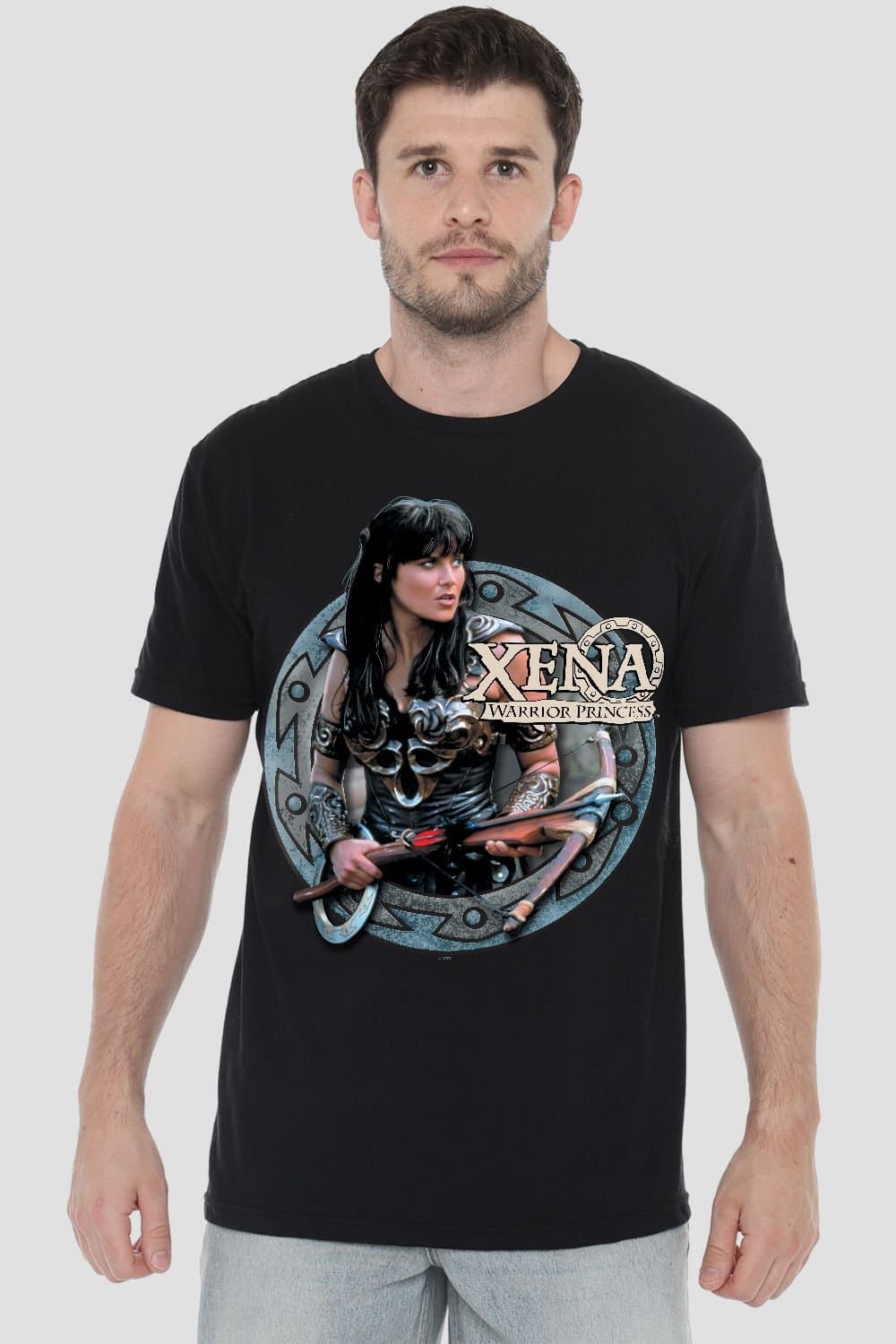 NBCU NBCU Men's Xena The Warrior Princess Princess T-Shirt, Black