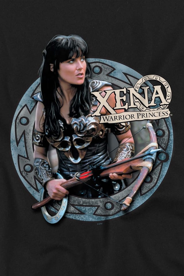 NBCU NBCU Men's Xena The Warrior Princess Princess T-Shirt, Black - 3