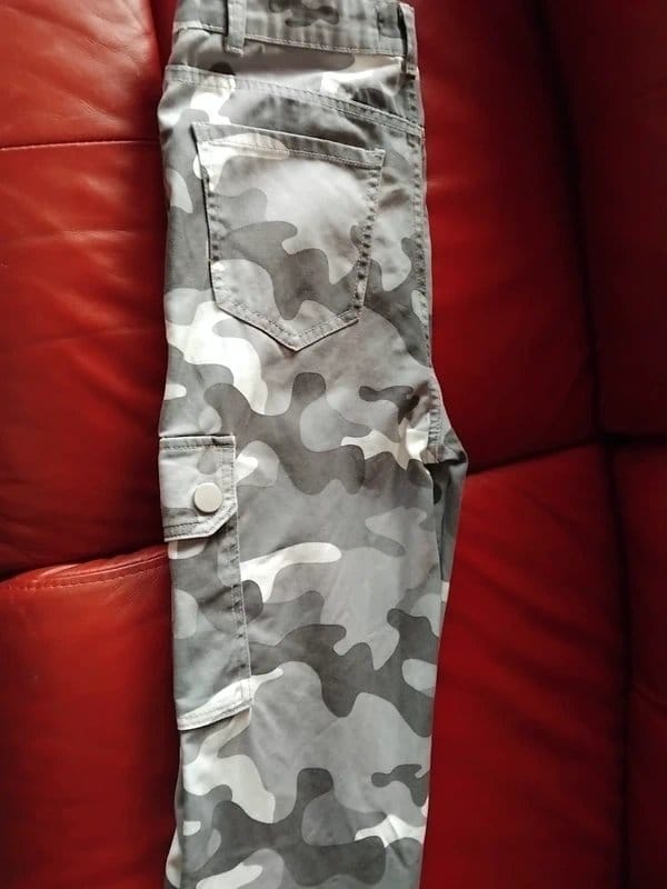New Look Grey Camo Cargo Pants